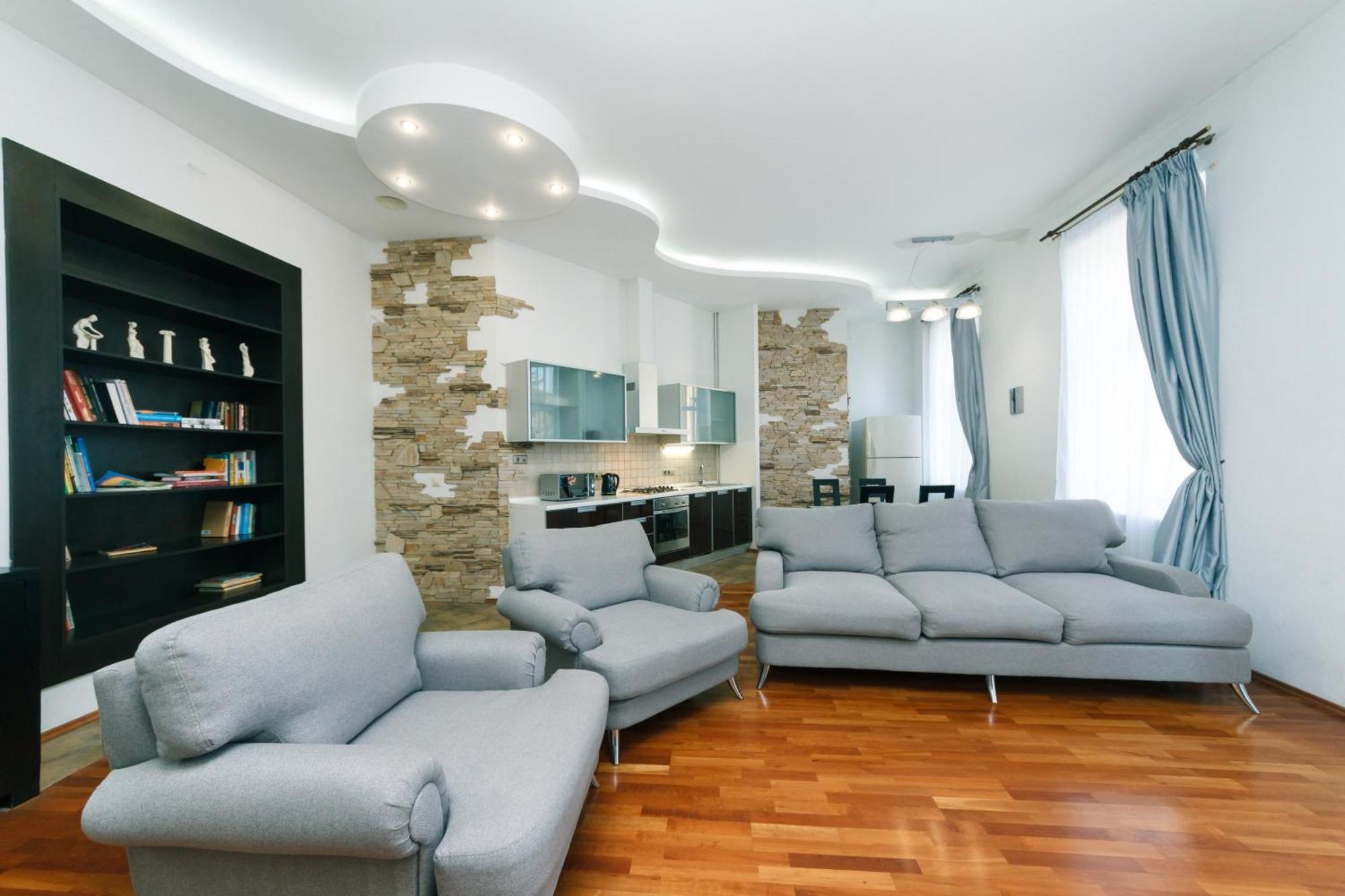 Apartamento Lux Near Maidan, Khreschutyk 3Br Kiev Exterior foto